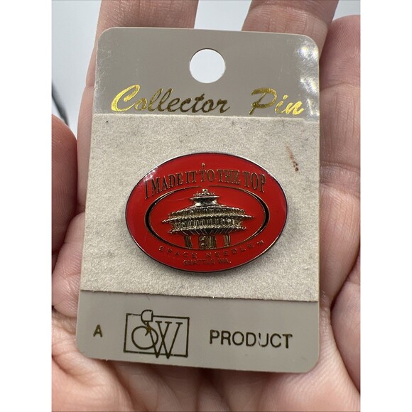 Seattle Washinton Pin WA City Landmarks Space Needle Vintage - Picture 2 of 5